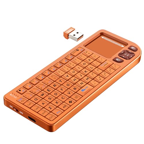 Mini Bluetooth Keyboard with Touchpad – Sturdy Aluminum...