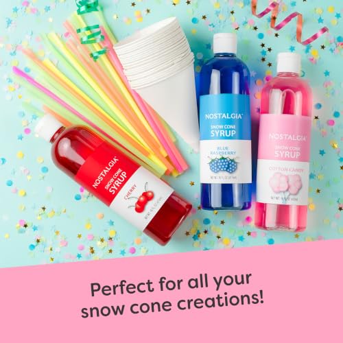 Image of Nostalgia Snow Cone Machine - Retro Table-Top 8 Oz Snow Cone Maker