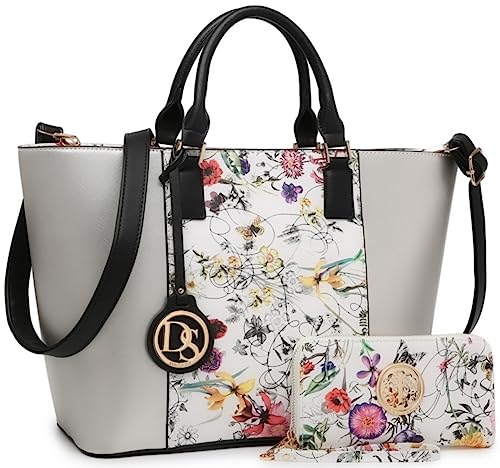Bolso Satchel Dasein Grande para Mujer con Billetera