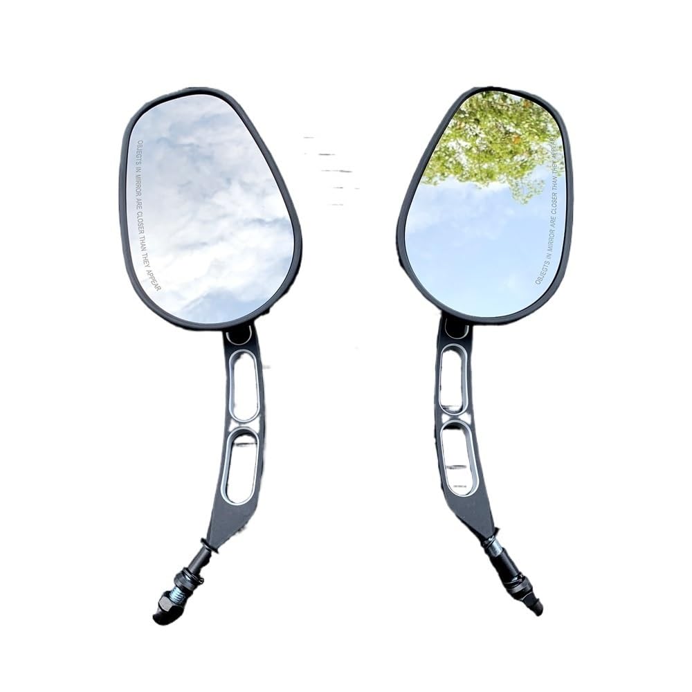 HRTLSS Specchietto Retrovisore Moto Moto Nero Retrovisore Specchietti Retrovisori Vetro Specchietto Laterale Destro Sinistro per H&Arley 883 1200 48