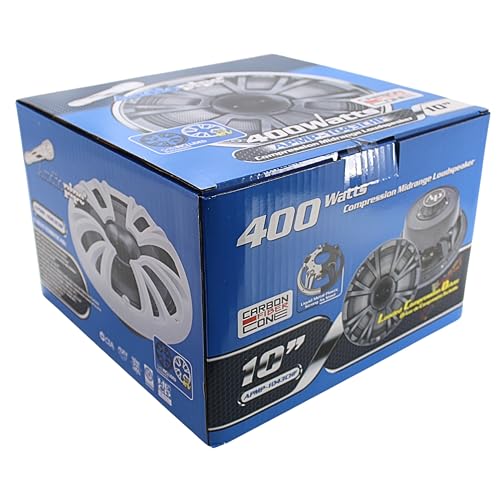 Image of Audiopipe APMP Compression Horn Series Marine Grade Carbon Fiber Midrange Loudspeaker (10 Inch)