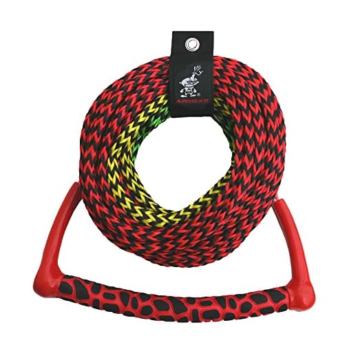 Airhead Ski Rope, 3 Section, Radius Handle, Multi Colored