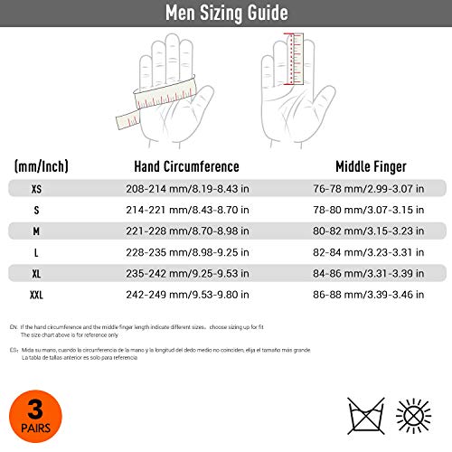 Vgo 3-Pairs 32℉ Or Above Lined Heavy Duty Grain Leather Work Gloves With Safety Cuff, Leather Palm (Size M, Plaid, Pa3501F) #TOP5