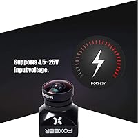 Vista 5 de FOXEER Cámara FPV Razer Mini 1200TVL 1/3" Sensor CMOS Lente de 2.1mm 4:3 OSD PAL/NTSC Cambiable Soporte de Placa Ultra Ligera Nano Cámara FPV