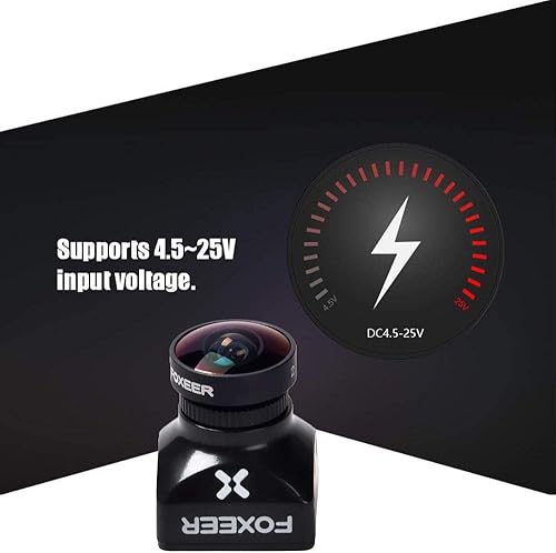 Miniatura 5 de FPV Camera Foxeer Razer Mini 13 CMOS HD 5MP 2.1mm Lens 1200TVL 43 PALNTSC Switchable Support 4.5V-25V Input Voltage for FPV Quadcopter Racing Drone