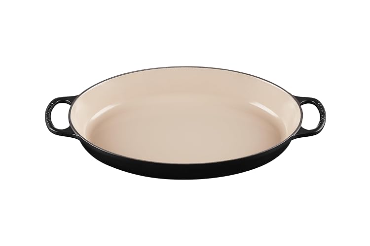 Le Creuset Enameled Cast Iron Signature Oval Baker, 3qt. Licorice - Licorice
