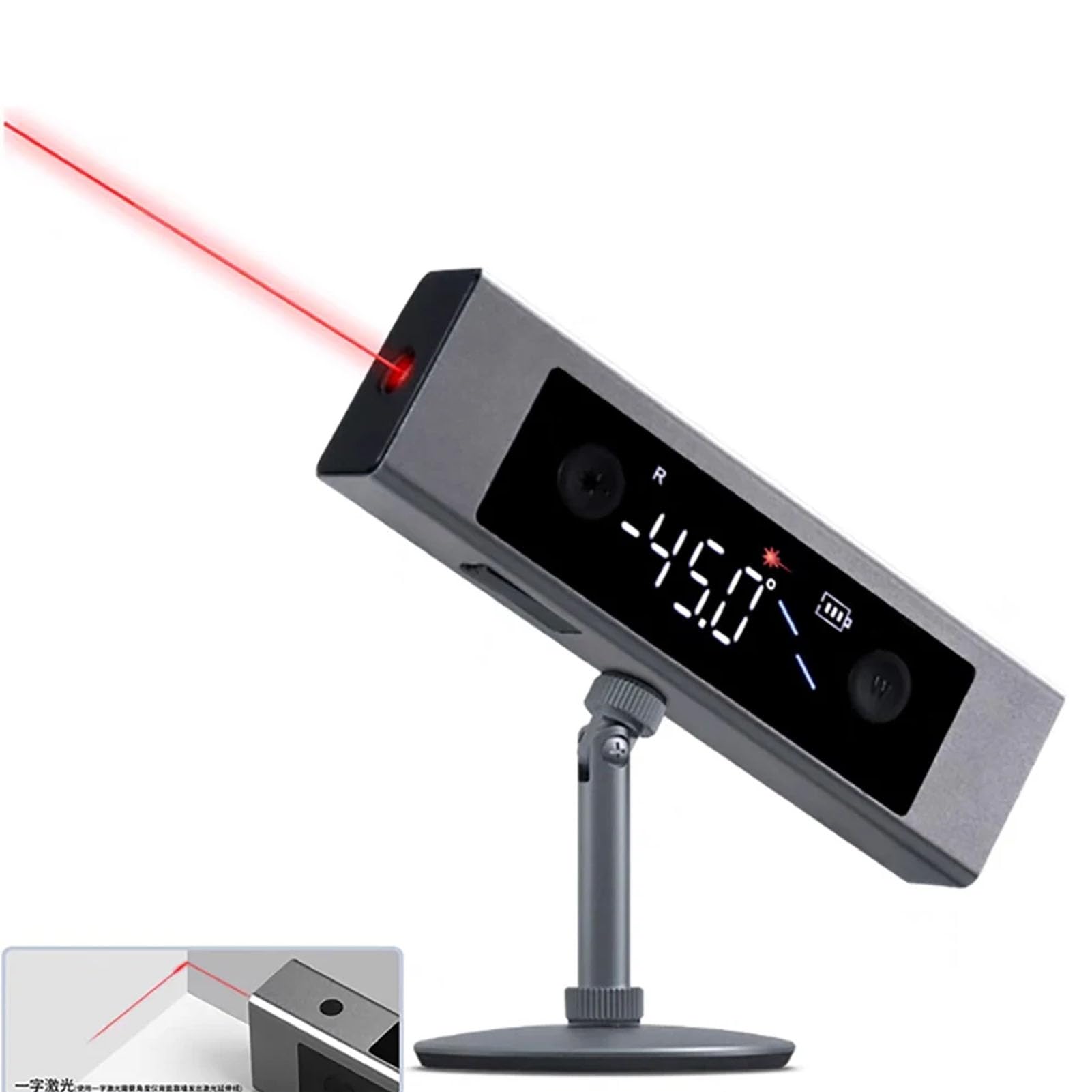 Toplionace Niveau D'angle électronique Laser, Petit Instrument de Mesure Infrarouge Portable de Haute Précision, Affichage Double écran, Adsorption Magnétique