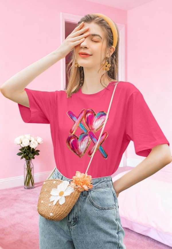 Valentines Teacher Shirts Women: My Class is Full of Sweet Hearts T Shirt Valentines Gifts Short Sleeve Graphic Tees Top - Image 3