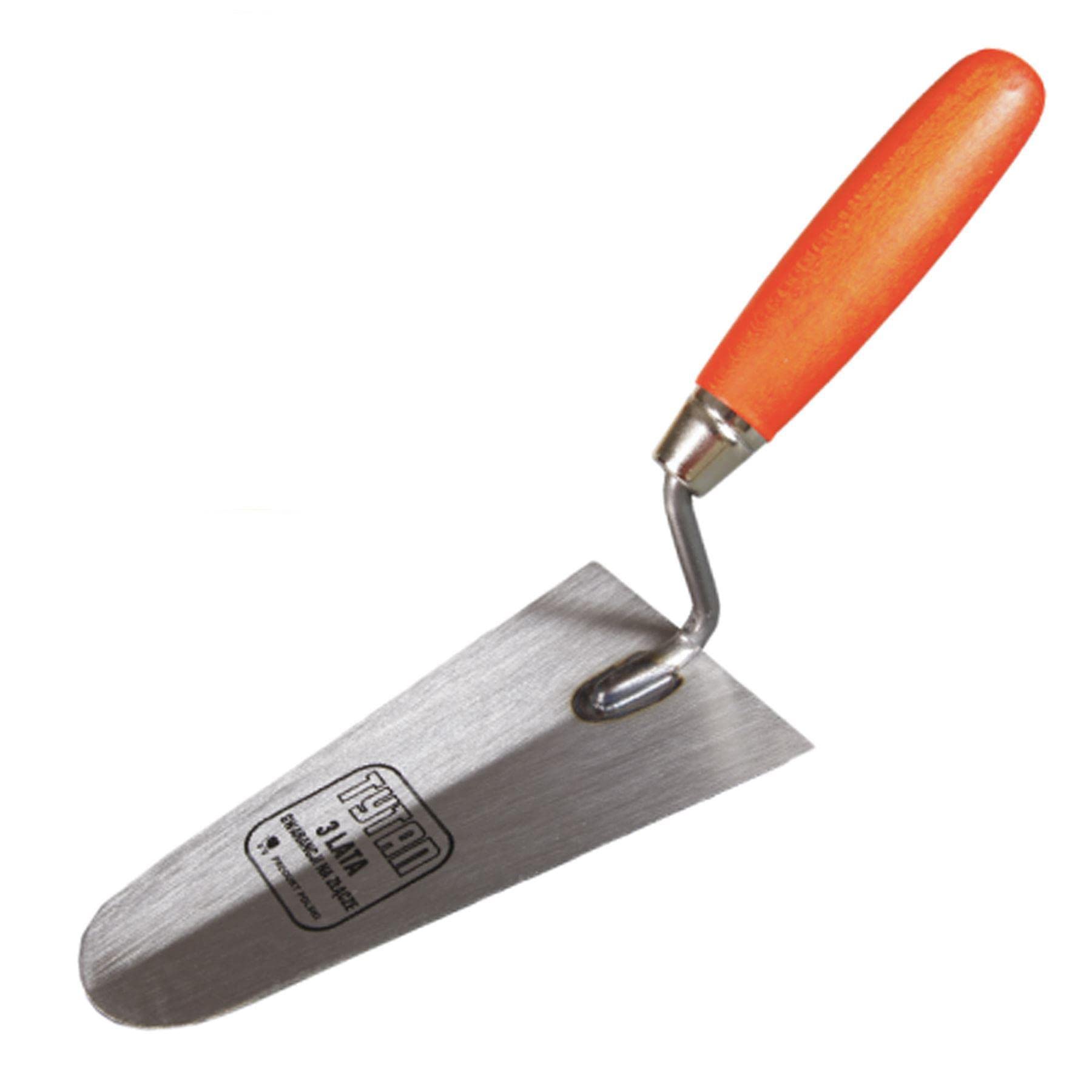 Ianpav Grinded Gauging Trowel, "Tytan" 200Mm, Wooden Handle