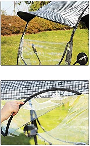 DCZ Paraguas eléctrica de la Motocicleta Canopy Toldo, semicerrado Universal Ciclomotor Paraguas UV Resistente Shade Protección Movilidad Sun...