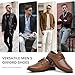 Men's Classic Formal Oxford Shoes,Retro Business Casual Dress Shoes for Men Lace Up Derby Plain Toe(A25912-BRN-46)