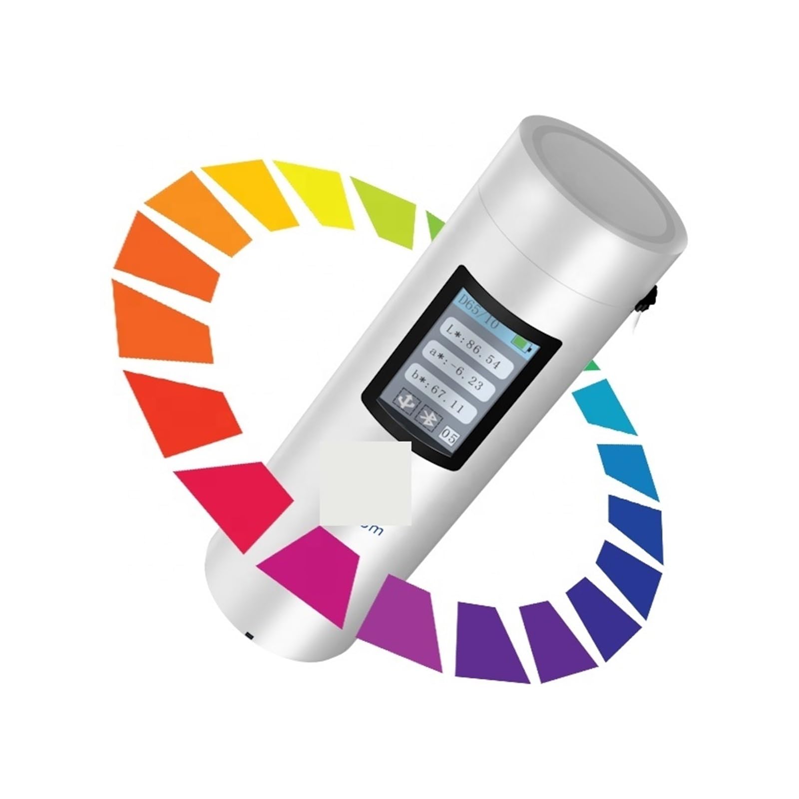 Espectrofotómetro, Analizador Elegante Portátil De La Diferencia Color Pintura Del Botón Colorímetro CR1 3nh