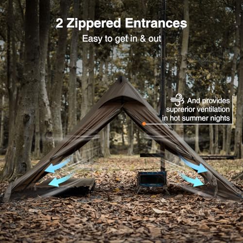 Carpa tipi impermeable para 2 personas ONETIGRIS miniatura 4