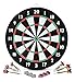 Stagecaptain DBP-1810 Bullseye Papier-Dartscheibe mit Pfeilen - Einsteiger Steeldartscheibe aus Paper Board - Dartboard zweiseitig bespielbar - Dart Scheibe mit 6 Dartpfeilen und 4 Sets Flights mit zwei günstig Kaufen-Stagecaptain DBP-1810 Bullseye Papier-Dartscheibe mit Pfeilen - Einsteiger Steeldartscheibe aus Paper Board - Dartboard zweiseitig bespielbar - Dart Scheibe mit 6 Dartpfeilen und 4 Sets Flights