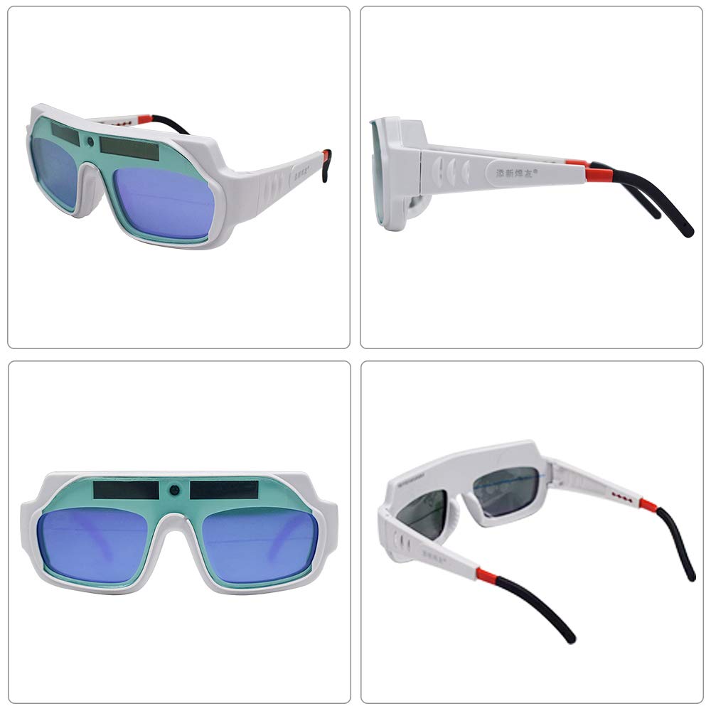 Gafas de soldadura, gafas de soldadura de oscurecimiento automático, gafas de seguridad Gafas de sol de protección contra el deslumbramiento de soldadura, gafas de soldador de gafas, gafas de ojos