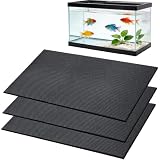 Wenscis 3 Pack Aquarium Leveling Mat Bulk, 23.6x15.7 Inch Fish Tank Pad with Non-Slip for 10 Gallon Fish Tank, 1/4 Inch Thick Waterproof...