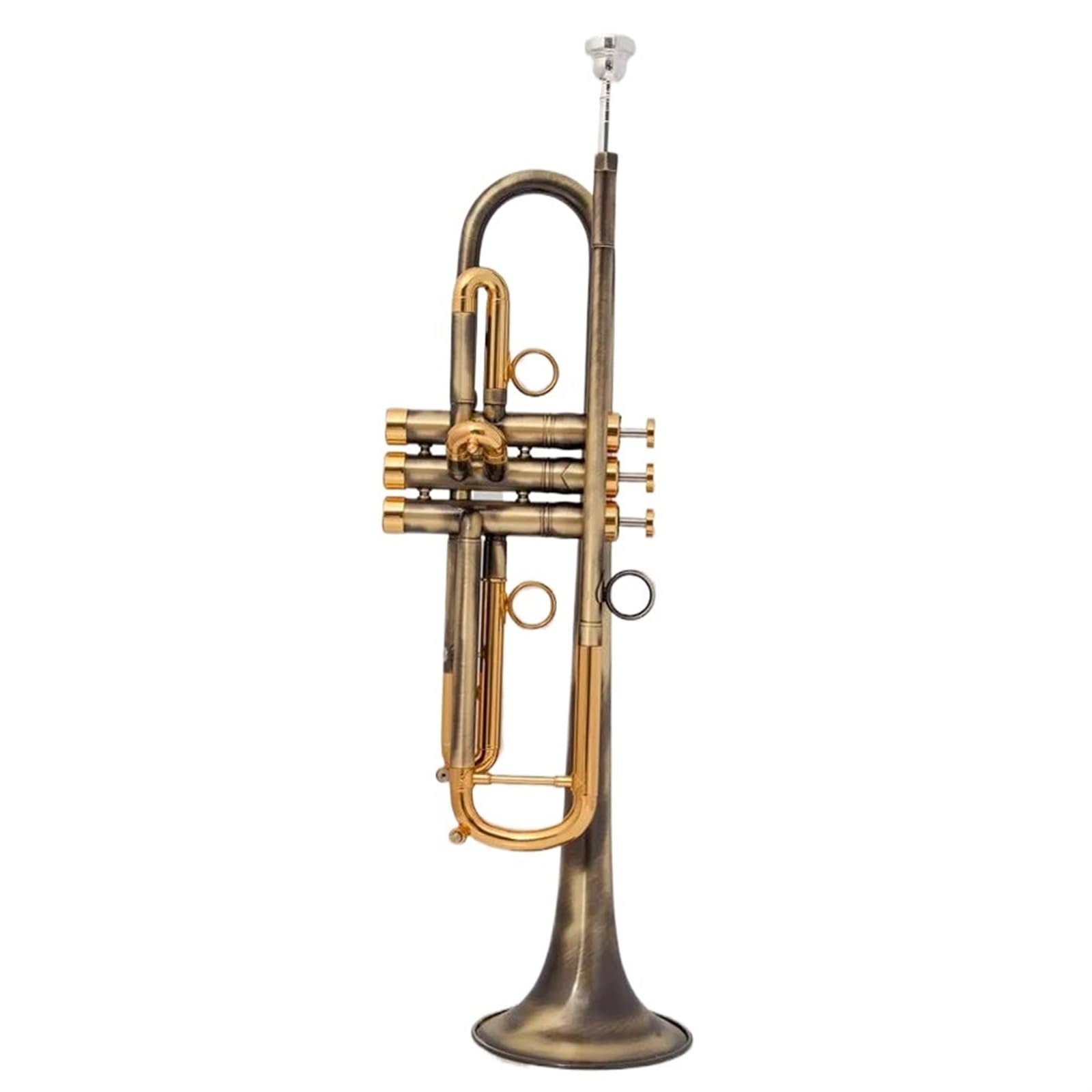 Standardowa Trąbka Instrument Instrumenty Muzyczne Mosiężna Trąbka Bb Powierzchnia Miedziana Mała Trąbka Bb Początkujący Grają I Ćwiczą