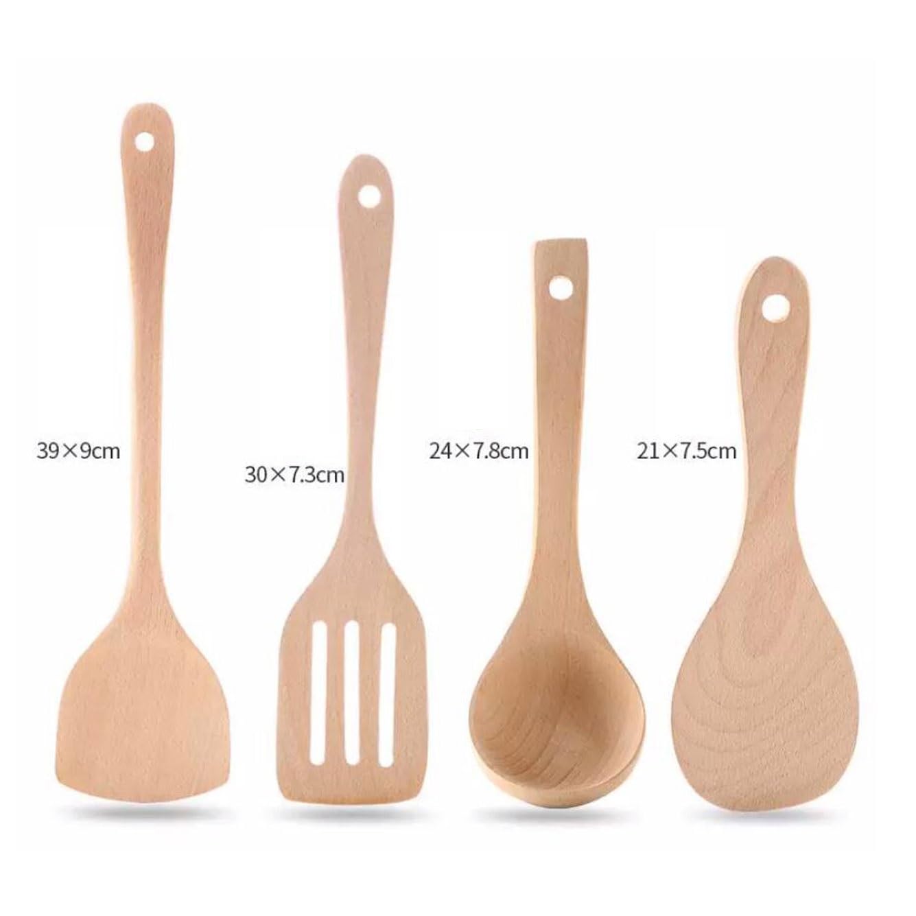 Holz Kochlöffel Spatel Kochutensilien Küche Kochgeschirr Gadgets 4 Stück Sets