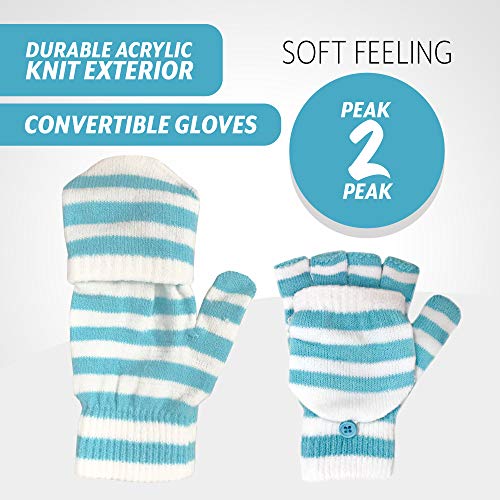 Peak 2 Peak Boys And Girls Animal Winter Earmuff And Cut Finger Gloves With Cover Set, Age 4-7 (Unicorn Earmuff) #TOP3