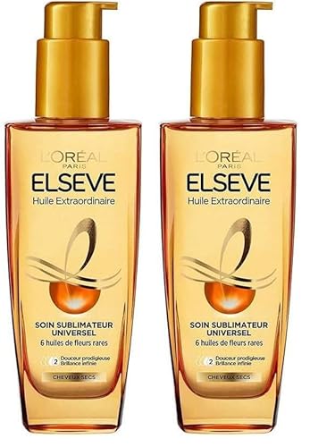 L‘Oréal Paris Elsève Soin Cheveux Huile Extraordinaire Universalöl 100 ml (Packung mit 2)