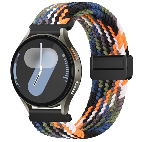 Correa elástica para Garmin Venu SQ/Sq 2 Music Strap/Venu 2 Plus/Vivoactive 3/3 Banda de música para mujer, banda elástica ajustable de nailon trenzado de repuesto para mujeres y hombres