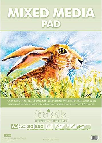 Frisk 23250003 Mixed Media Paper Pad A3, White
