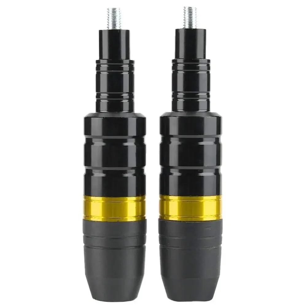 2x Motocyklowy pręt antypoślizgowy skuter motocykl CNC aluminiowy silnik pęknięcie rama przesuwna ochraniacz drążek 8mm(Orange)