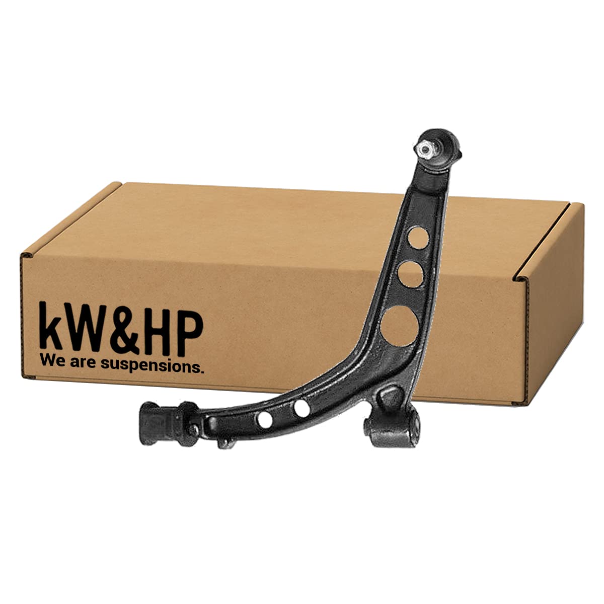 kW&HP KIT 2 PEZZI COPPIA BRACCETTI TRAPEZI OSCILLANTI ANTERIORI LATO DX/SX CINQUECENTO/SEICENTO (KW0001)