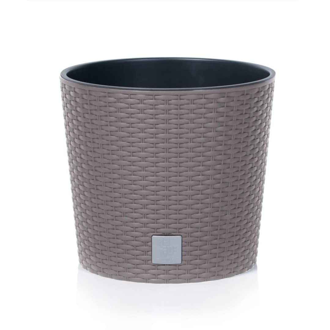 WELL HOME MOBILIARIO & DECORACIÓN Vaso rotondo da 15,3 litri, con serbatoio interno + sistema di irrigazione tempo & tubus
