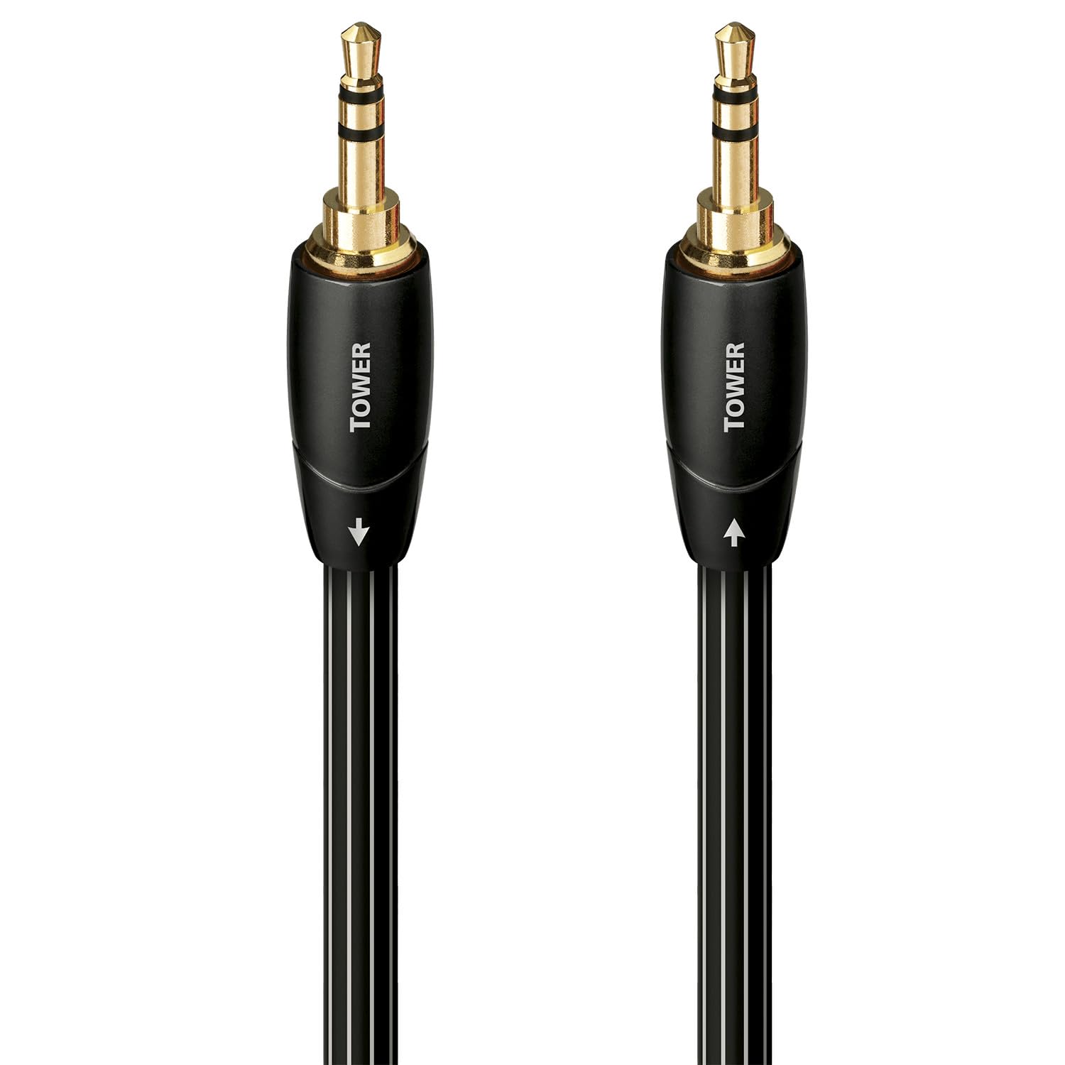 AudioQuest 1.5m 3.5mm Black Audio Cable - Compatible with Smartphone, MP3 Player, Laptop, Desktop Computer, Headphone