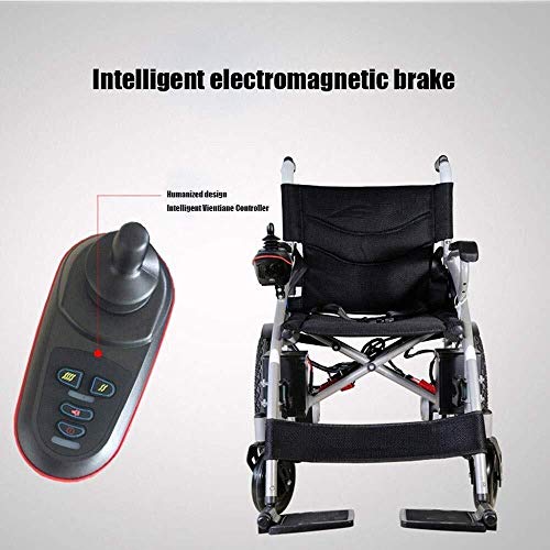 Wyyggnb Electric Wheelchair for Adults, Wheelchairs Medical Equipment Multi-Functional Wheelchair, Light Folding Electric Wheelchair, Scooter, GPS, 360% Rotation - Thumbnail 3