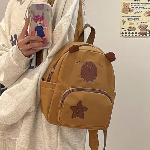 Sac à dos capybara peluche cadeau mignon pour fille et étudiante