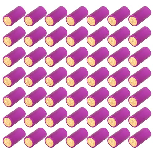 GRIRIW Capsules Thermorétractables pour Bouteille de Vin Rétractable Thermique PVC Rose Fuchsia 100 Pièces Film de Protection Jetable pour Bouchon Scellé Usage Maison et Professionnel
