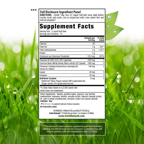 Irwin Naturals Maximum Strength 3in1 Carb Blocker Neutralize