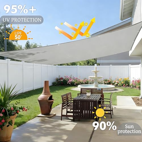Voile d'ombrage polyester imperméable protection solaire auvent terrasse