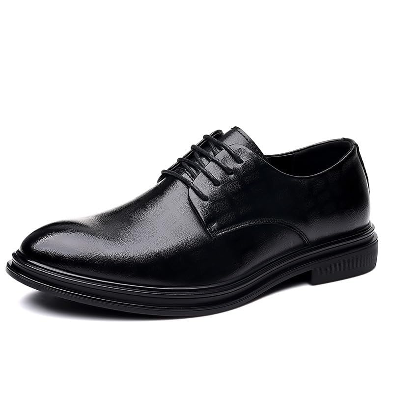 Men's Classic Leather Dress Shoes Comfortable Fashion Business Pointed Toe Pointed Toe Non-Slip Softsole Oxford Shoes