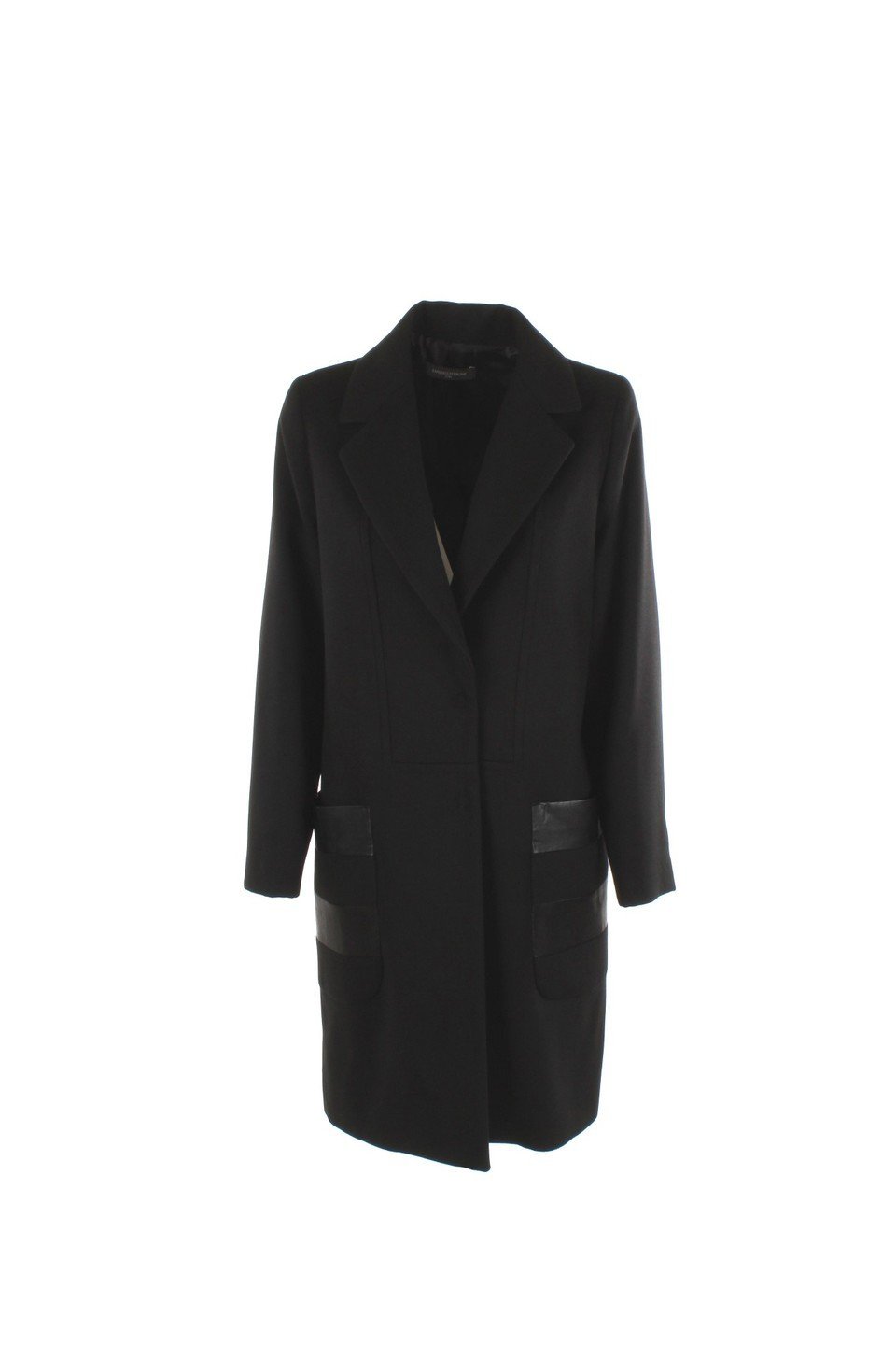 SANDRO FERRONE Cappotto Donna 44 Nero Diamante Autunno Inverno 2016/17