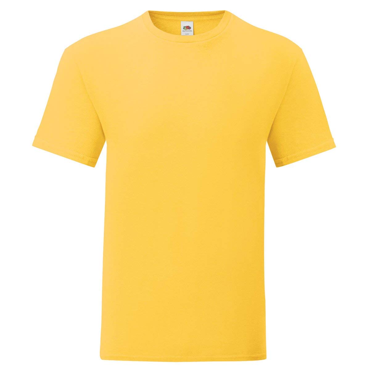 Fruit of the Loom iconic T-shirt, sizes S - 5XL, Sunflower Yellow, L