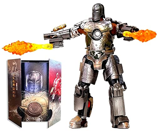 Terrals 10th Anniversary 7 Inches (1/10) Deluxe Collector Superhero Action Figures Metal Painting 20 Joints Movable Model Toys (MK1)