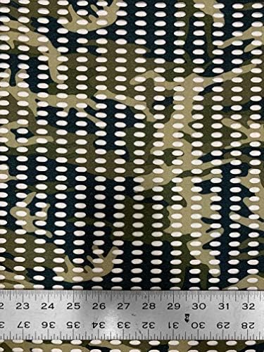 Miniatura 5 de Nylon Spandex 4 maneras estiran la malla ovalada de la red del camuflaje 32.8 ft m