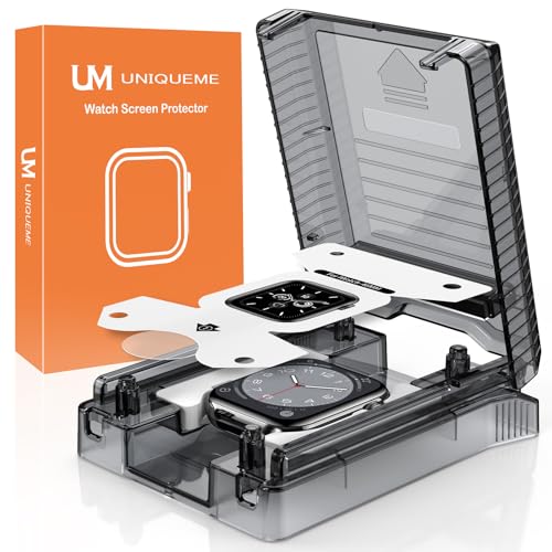 UM UNIQUEME 4 Stück Schutzfolie für Apple Watch Series 11/10 46 mm Folie, Flexible TPU für iwatch 46mm Displayschutz, Bl...