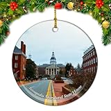 Photo Gallery maryland annapolis maryland state house usa america ornamenti di natale in ceramica rotonda pendente appeso decorazione natalizia souvenir di viaggio città 7,6 cm porcellana double face Photo Gallery maryland annapolis maryland state house usa america ornamenti di natale in ceramica rotonda pendente appeso decorazione natalizia souvenir di viaggio città 7,6 cm porcellana double face