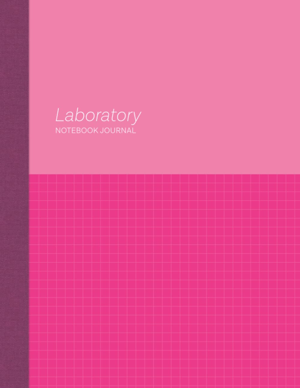 Laboratory Notebook Journal Hot Pink Colorblock: 8.5 x 11 Scientific Grid Squared Paper - Numbered Pages - for Chemistry Research - Perfect for Lab
