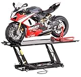 Ponte sollevatore per motocicletta, parallelogramma, 450 kg con pneumatico + azionamento a...