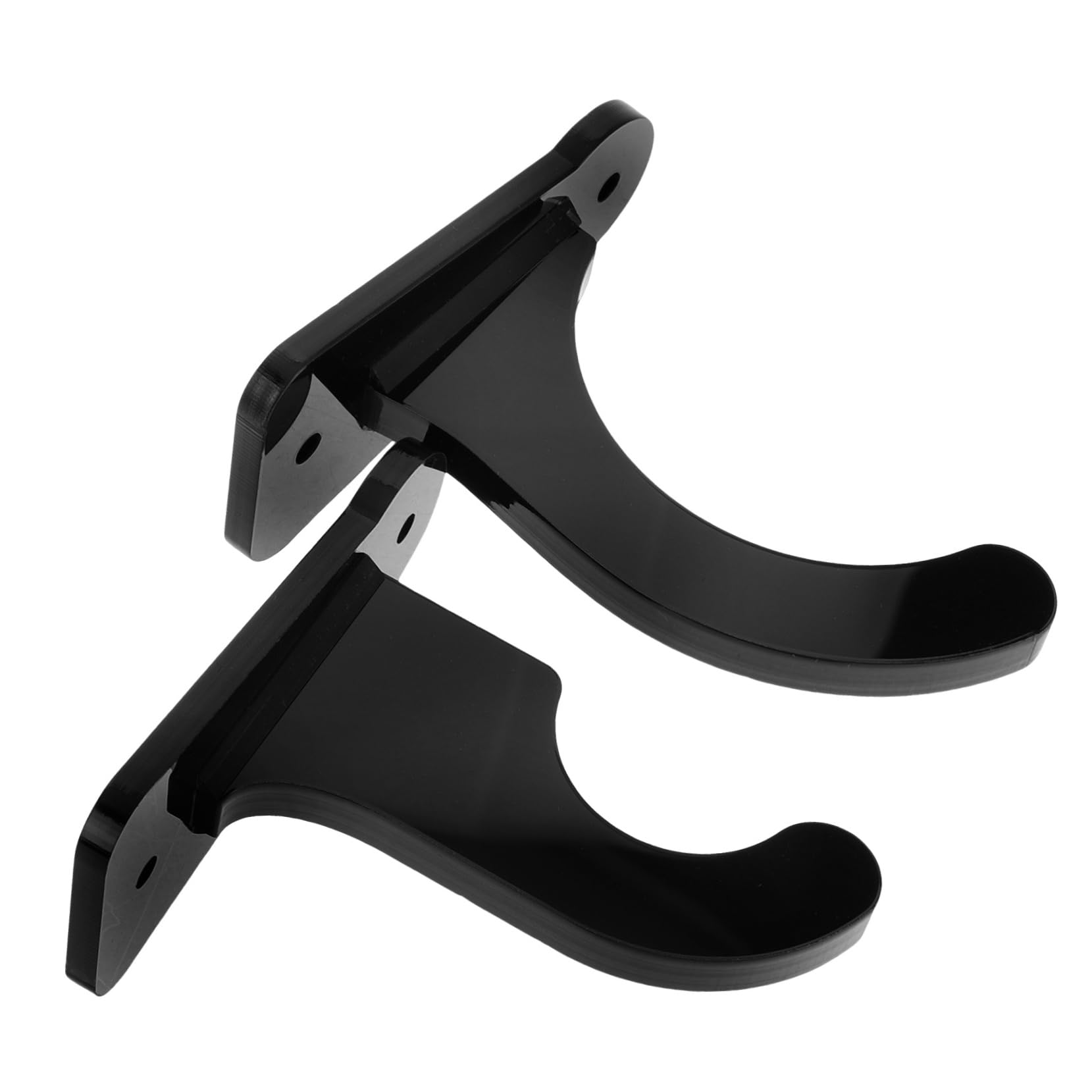 Mikikit 1 Pair Baseball Bat Bat Hooks Wall Mount Holder Bracket Bat Storage Display Shelf Rack Softball Storage Rack Baseball Bat Organizer