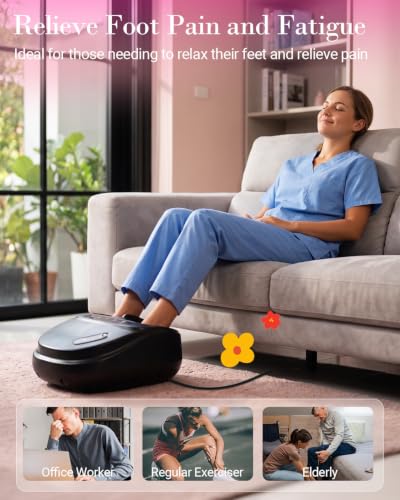 Image of CuPiLo Foot Massager with Heat & Scented Tablets, 2026 Upgraded, Shiatsu Feet Massager for Neuropathy & Plantar Fasciitis, Remote Control & 5 Levels Compression, Gifts for Women Men