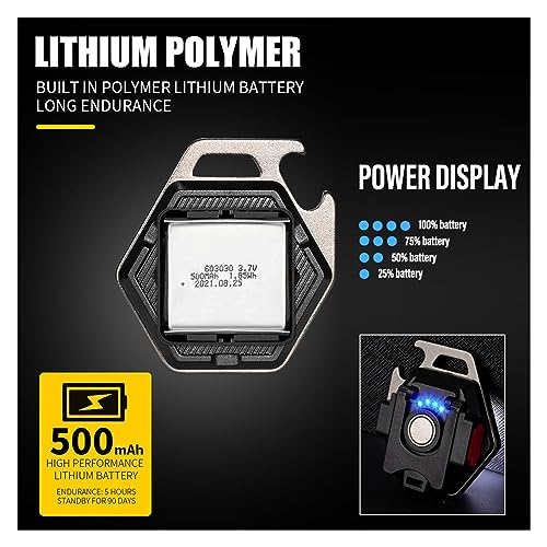 Mini lampe de poche LED COB rechargeable USB avec aimant puissant IP64