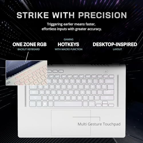 Image of Asus ROG Zephyrus 14' Portable Gaming Laptop， AMD Ryzen 7 5800HS (8 Cores), GeForce RTX 3060, Windows 11 Pro，with Cloth (16GB RAM|1TB PCIe SSD)