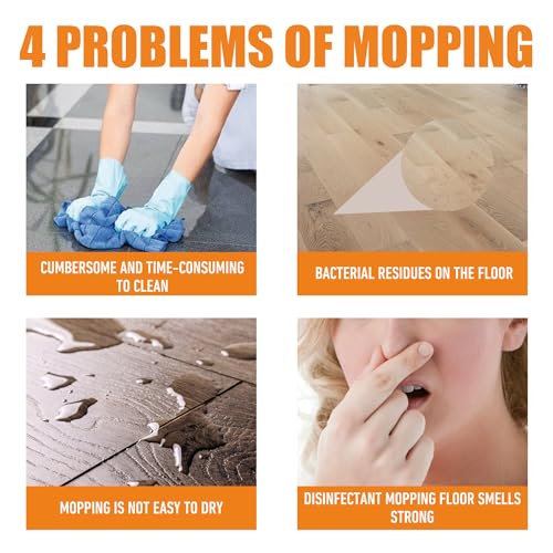 Powerful Floor Cleaner 100ml, Wood Floor Cleaner, Tile Floor Cleaner, Floor Polishing Brightening Cleaner, Multi-purpose Powerful Stain Floor Cleaner, with Fresh Lemon Smell (2 Pcs) - Image 2
