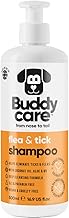 Buddycare Flea and Tick Dog Shampoo (500ml) Effective Shampoo to Help Eliminate Ticks and Mites Itchy & Sensitive Skin Relief Dog Flea Treatment for Dogs Cleans & Soothes Skin